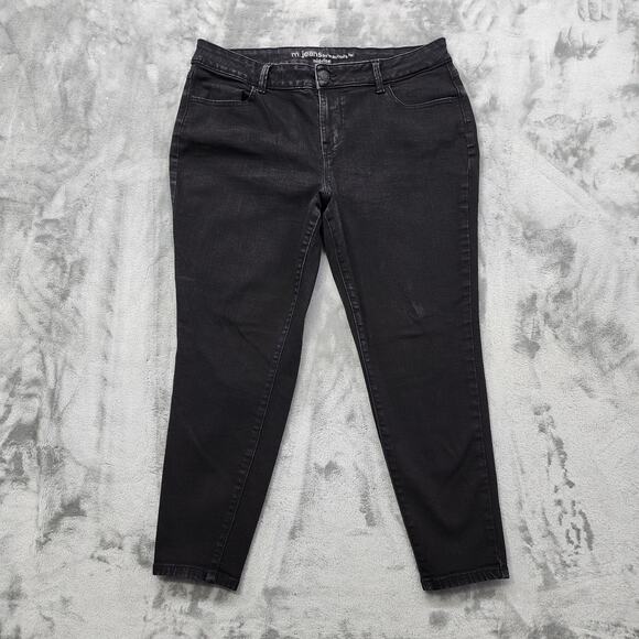 Maurices Denim - Maurices M. Jeans Womens XL X-SHORT Black Mid Rise Jegging Skinny Stretch Denim